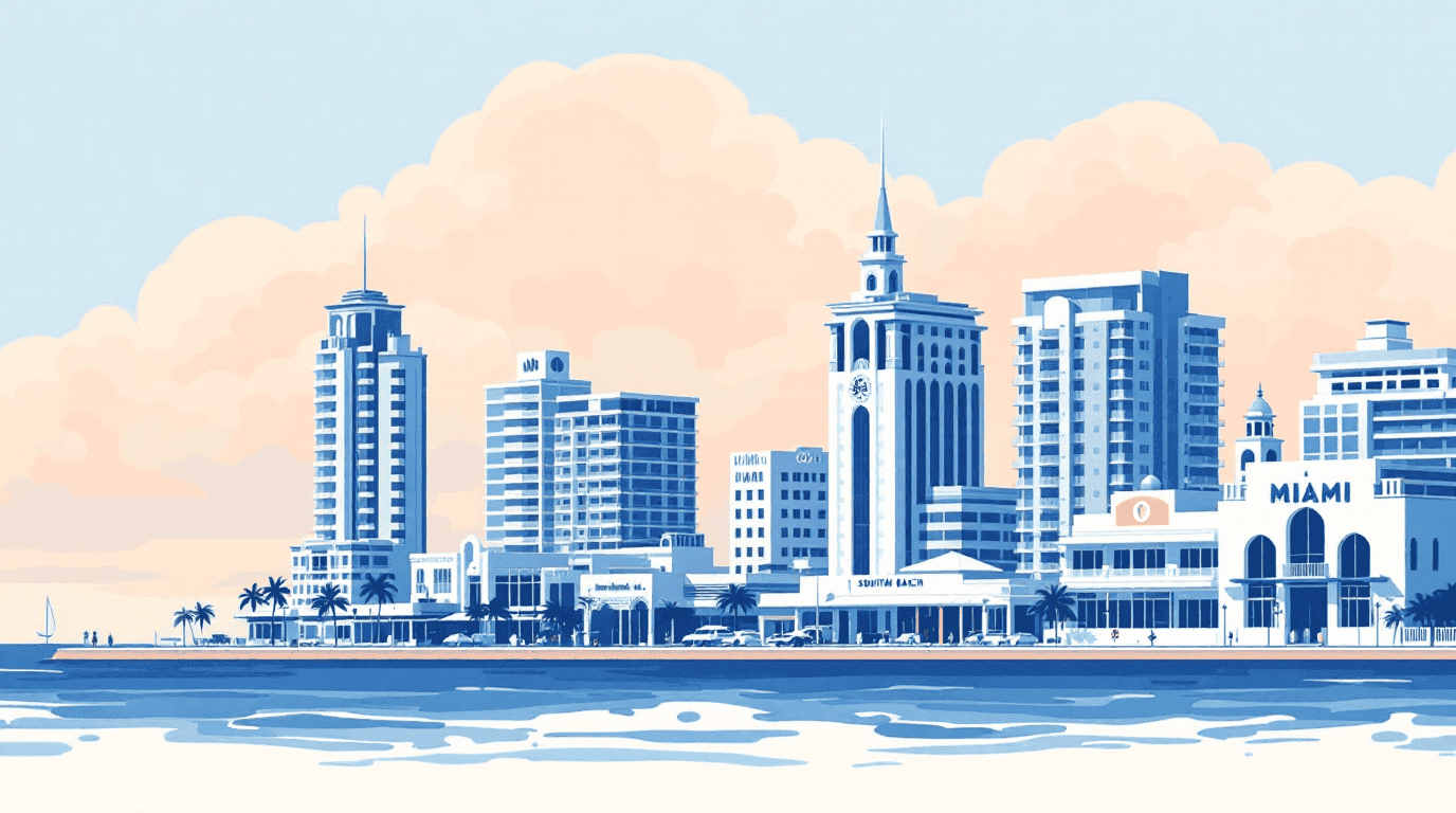 Florida landmark illustration