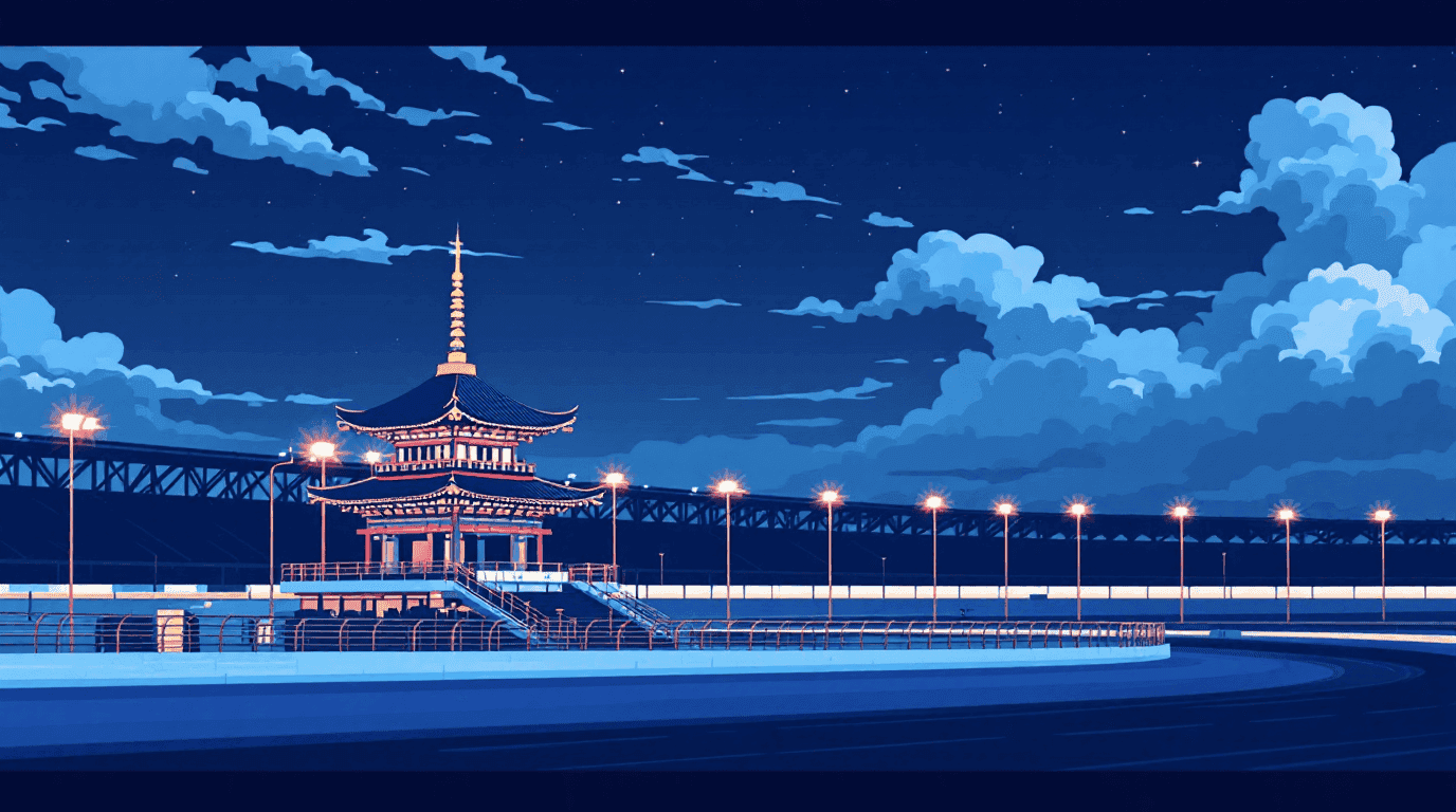 Indiana landmark illustration
