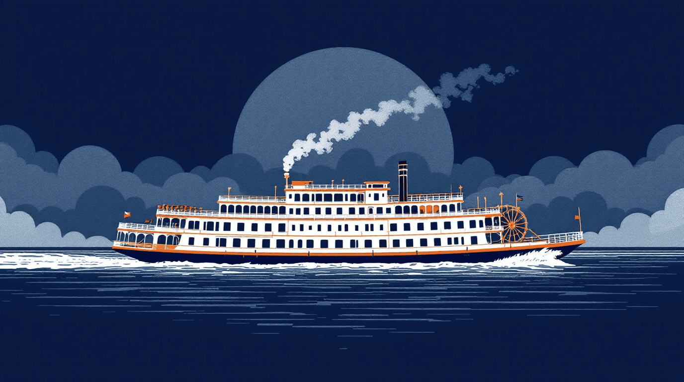 Mississippi landmark illustration