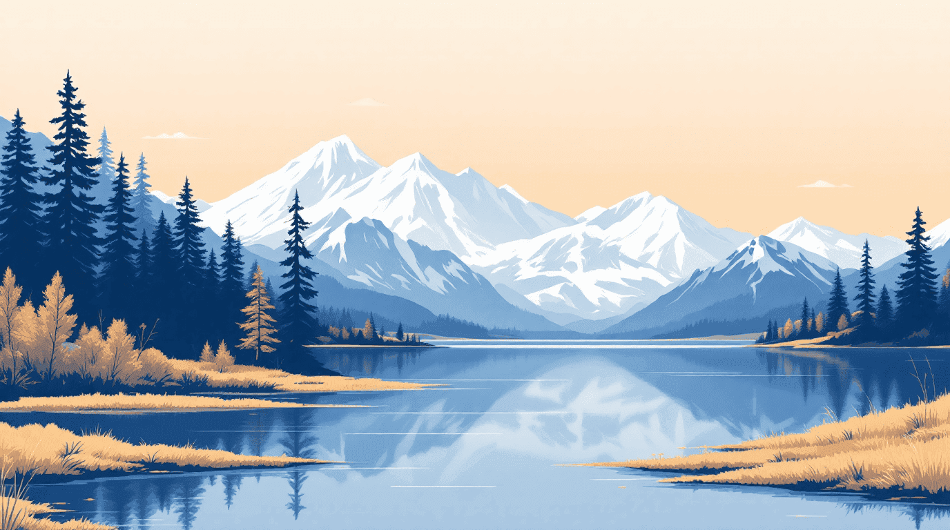 Montana landmark illustration