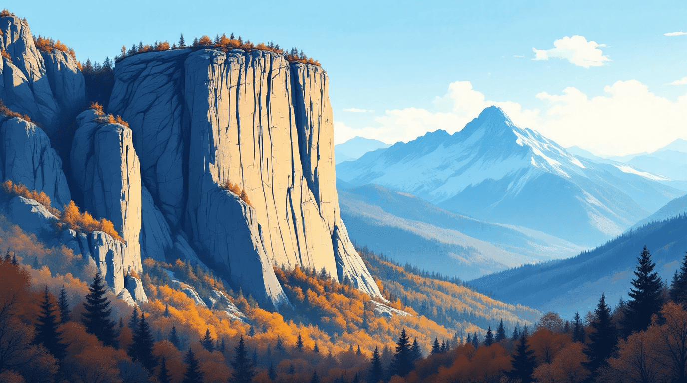 New Hampshire landmark illustration