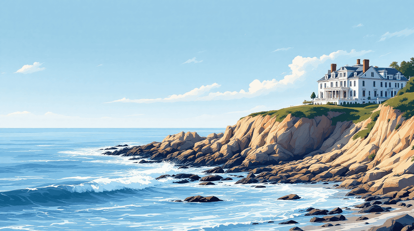 Rhode Island landmark illustration