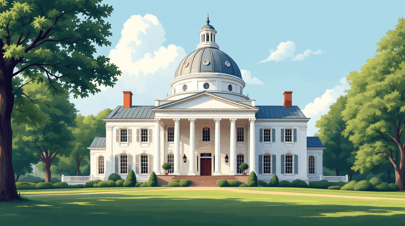 Virginia landmark illustration