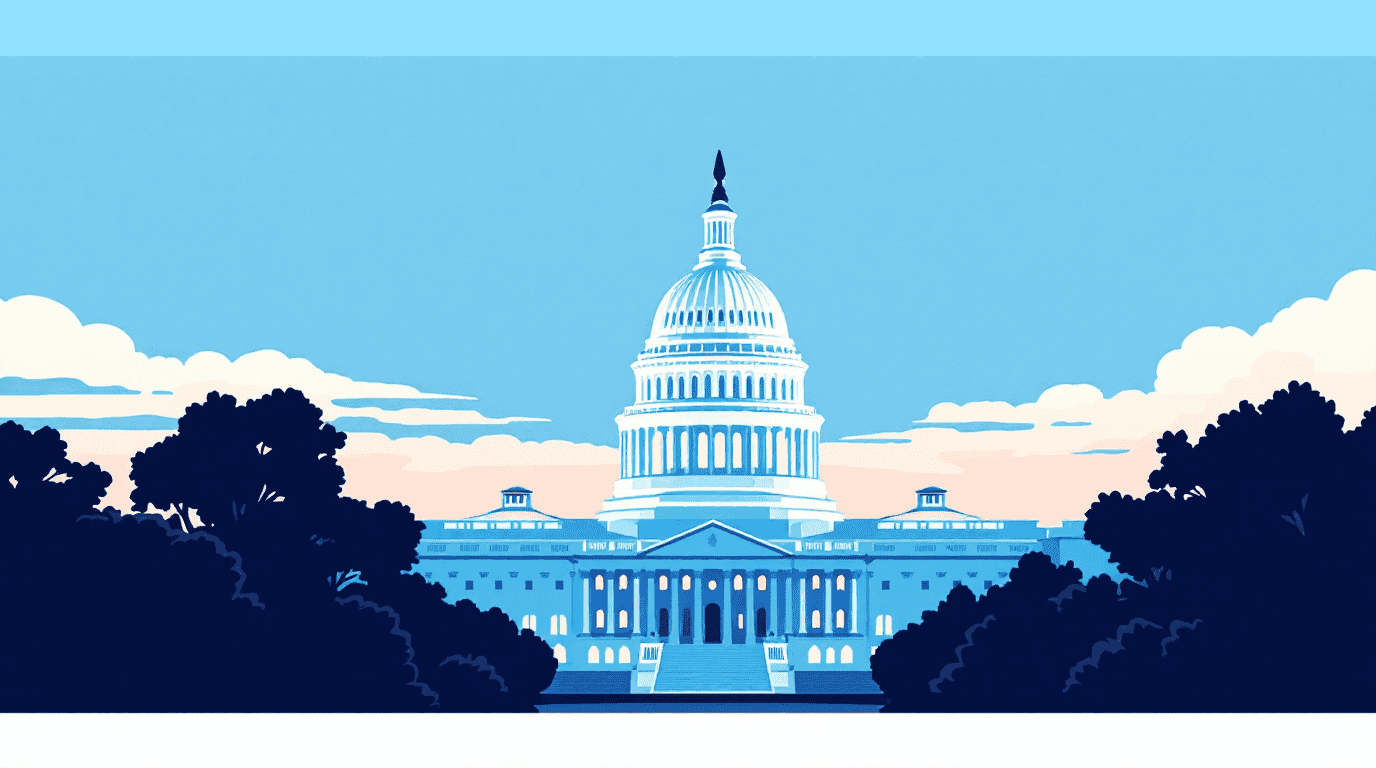 District of Columbia landmark illustration